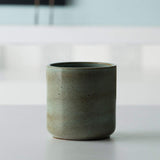 aqua rustic ceramic utensil holder - ellementry