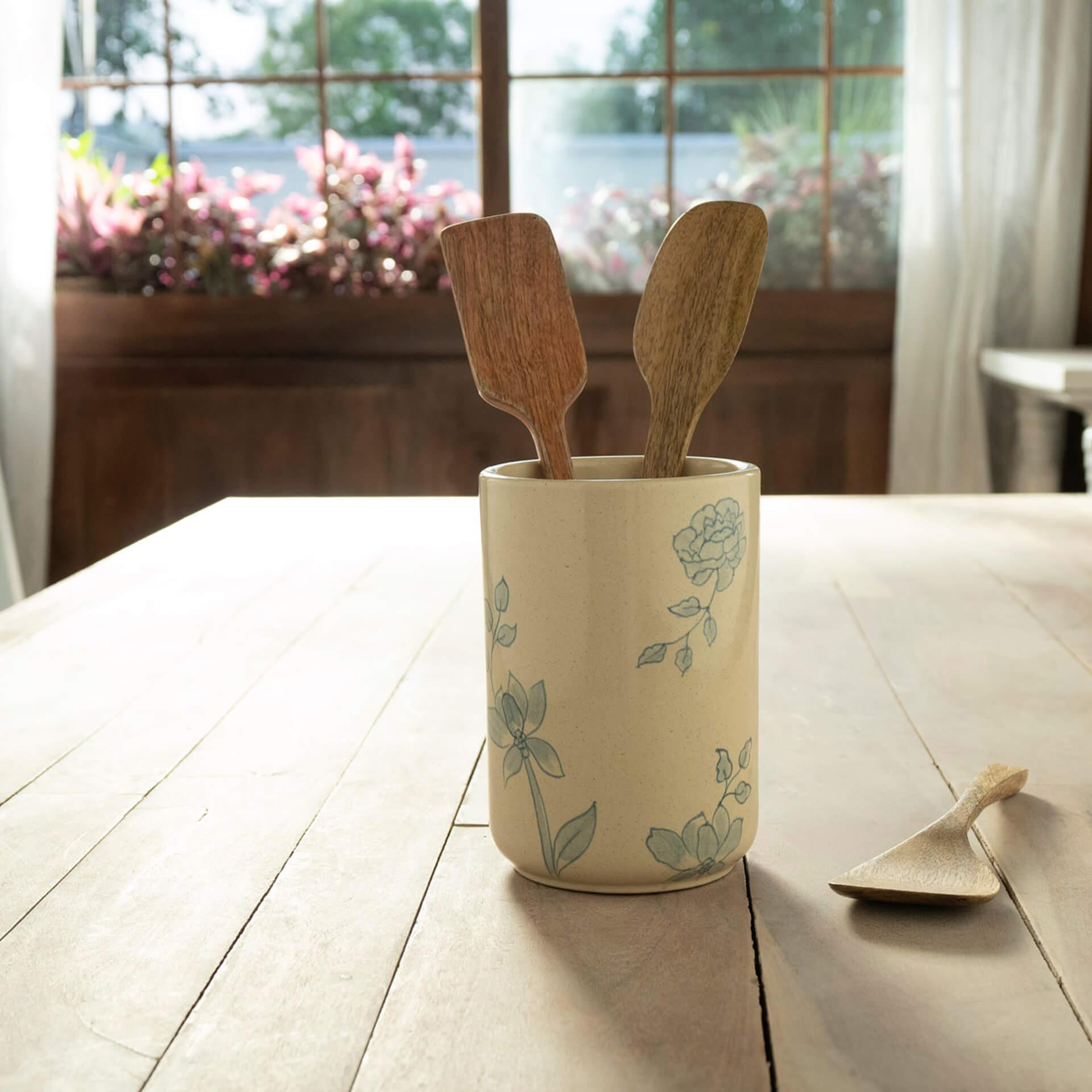 Fiore Ceramic Utensil Holder