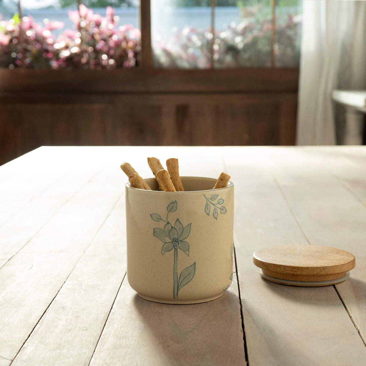 Fiore Ceramic Jar Large - ellementry