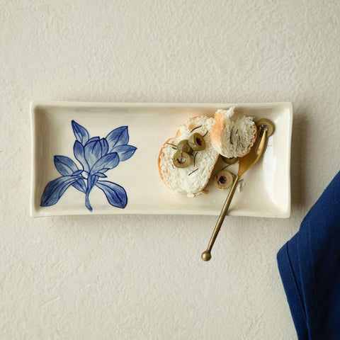 Magnolia ceramic serving platter - ellementry