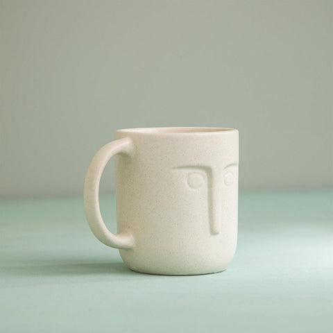 Moai ceramic coffee mug set of 2 - ellementry