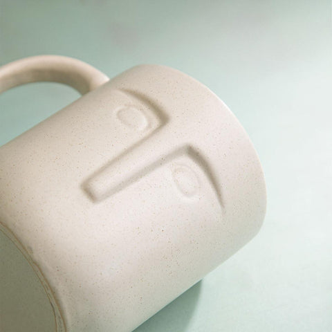 Moai ceramic coffee mug set of 2 - ellementry