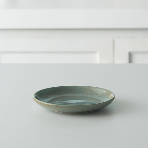 aqua rustic ceramic side plate - ellementry