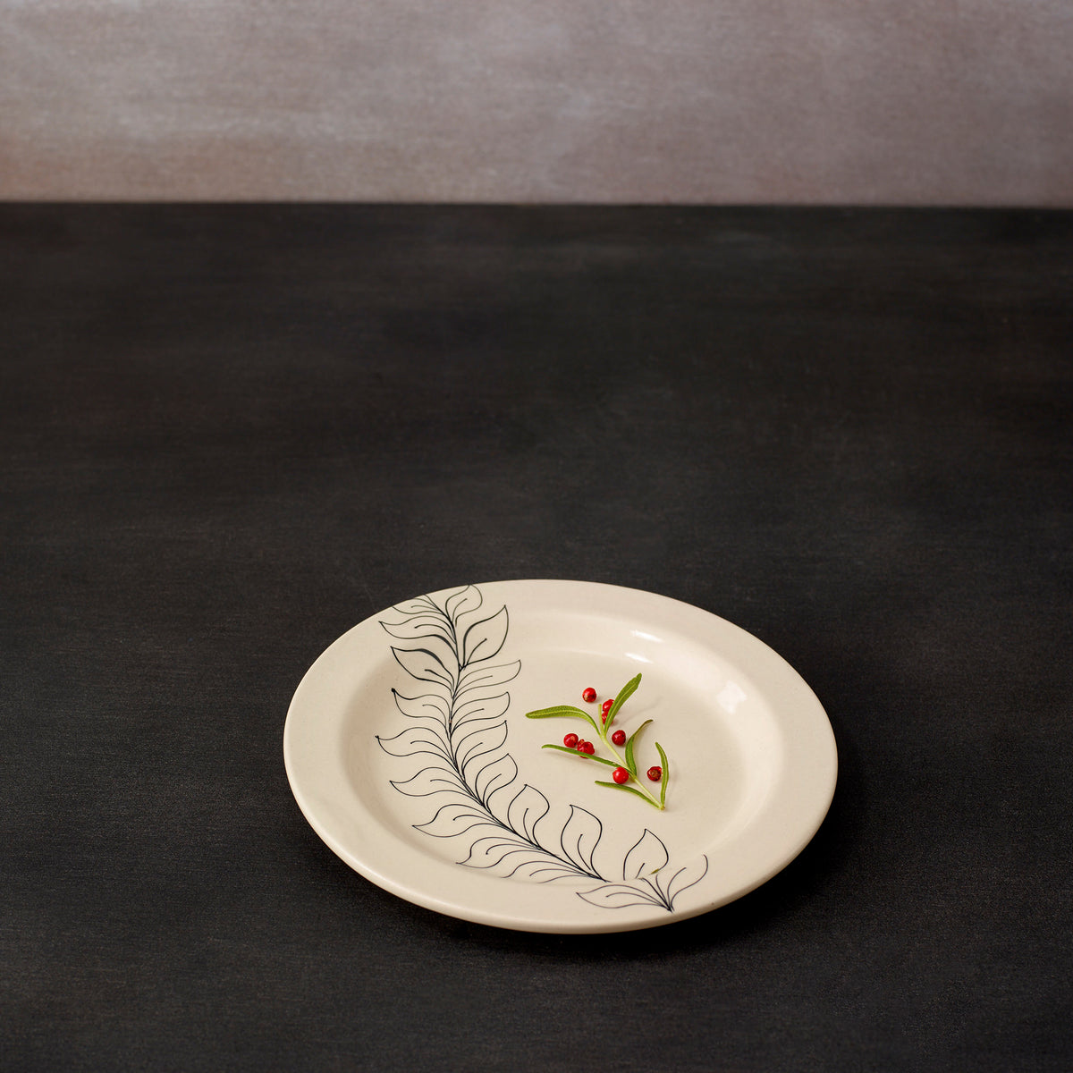 linea ceramic side plate