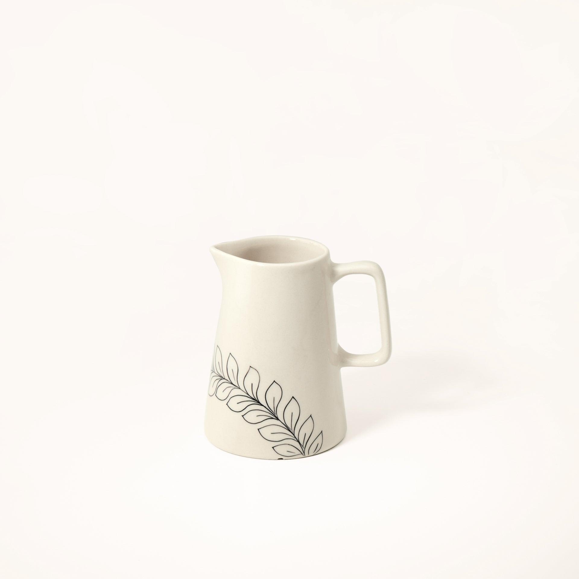 linea ceramic breakfast jug