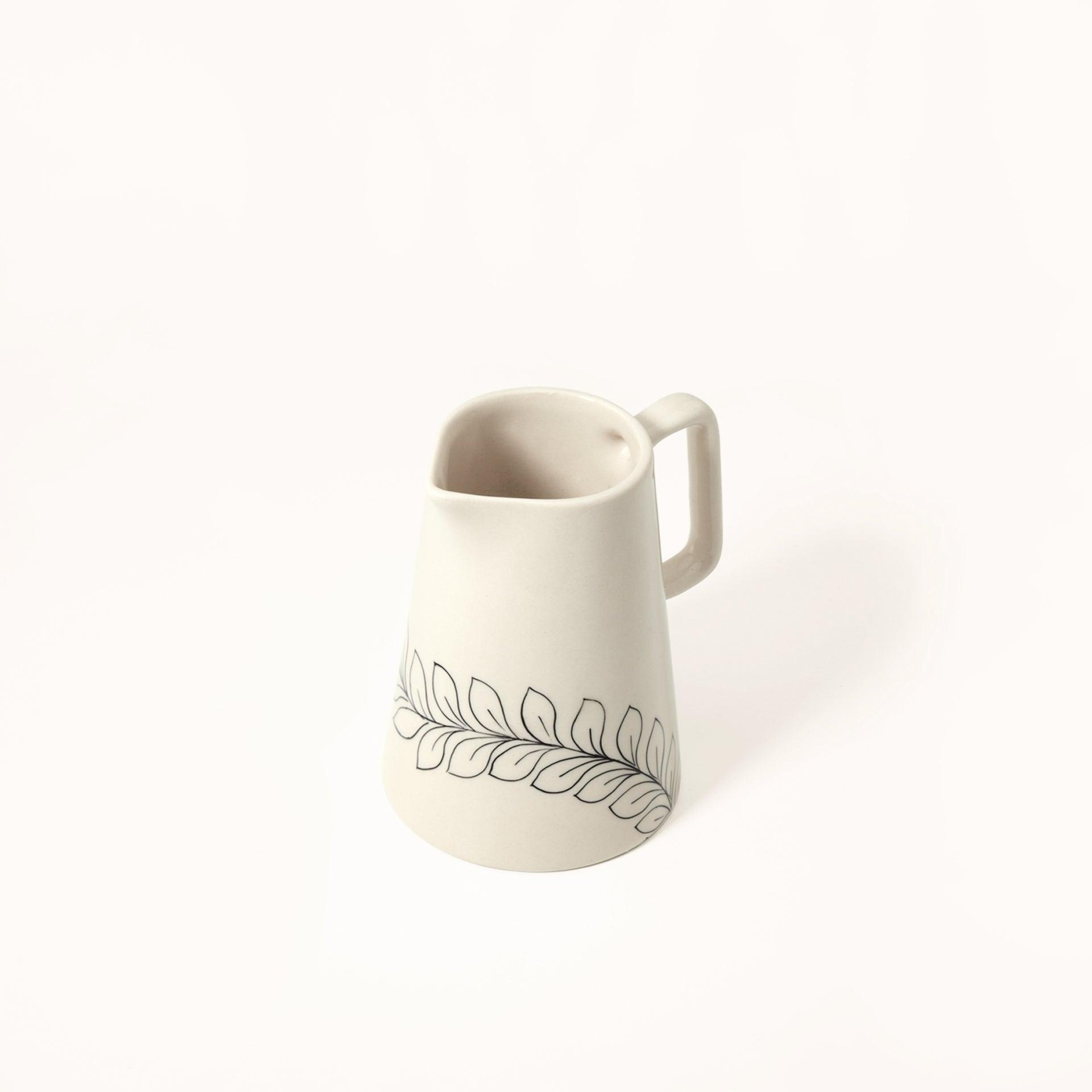 linea ceramic breakfast jug