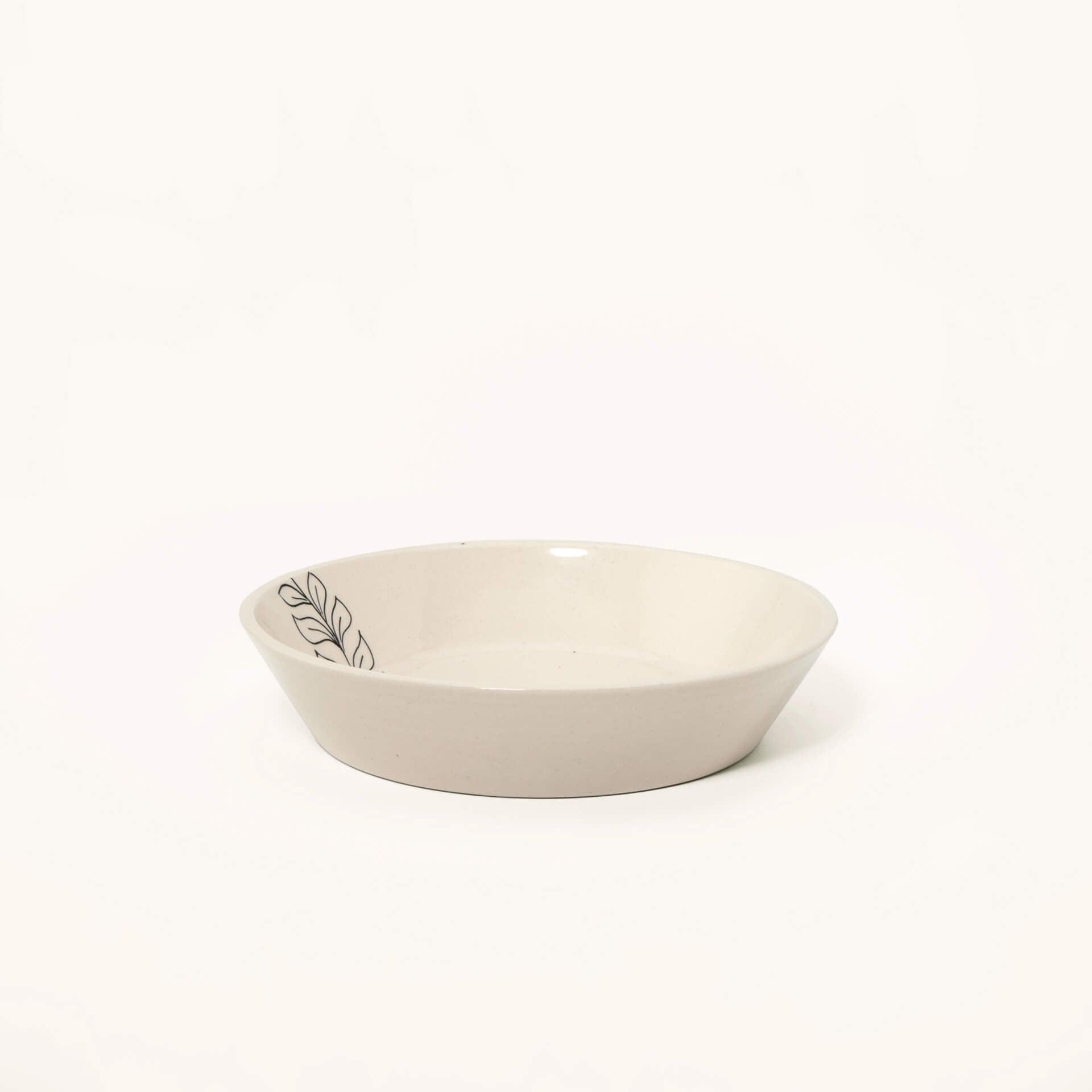 linea ceramic pasta bowl