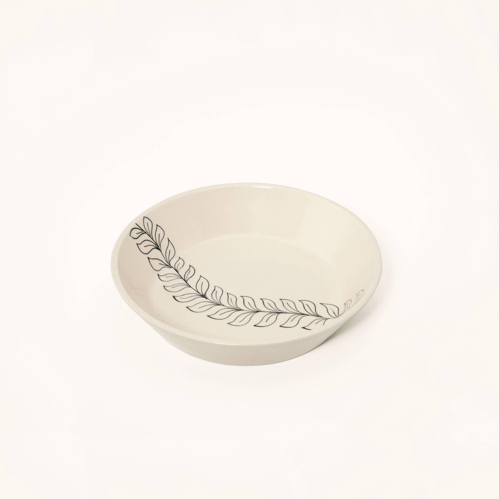 linea ceramic pasta bowl