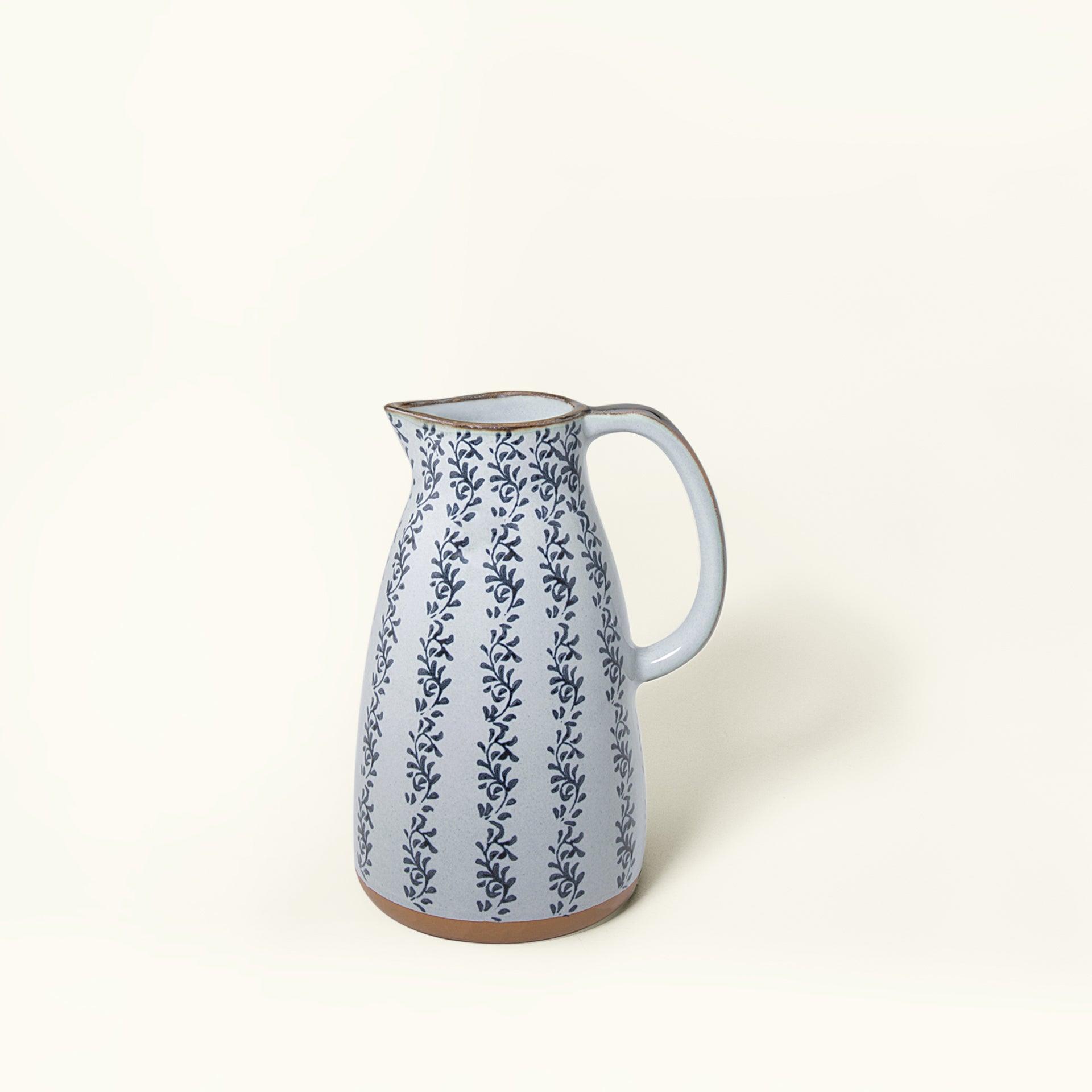 ocean hearts ceramic jug