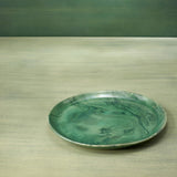 emerald ceramic dinner plate - ellementry