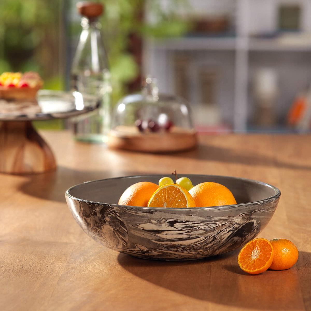 carbon ceramic serving bowl -large