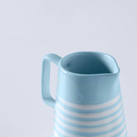 ceramic jug small stripes blue - ellementry
