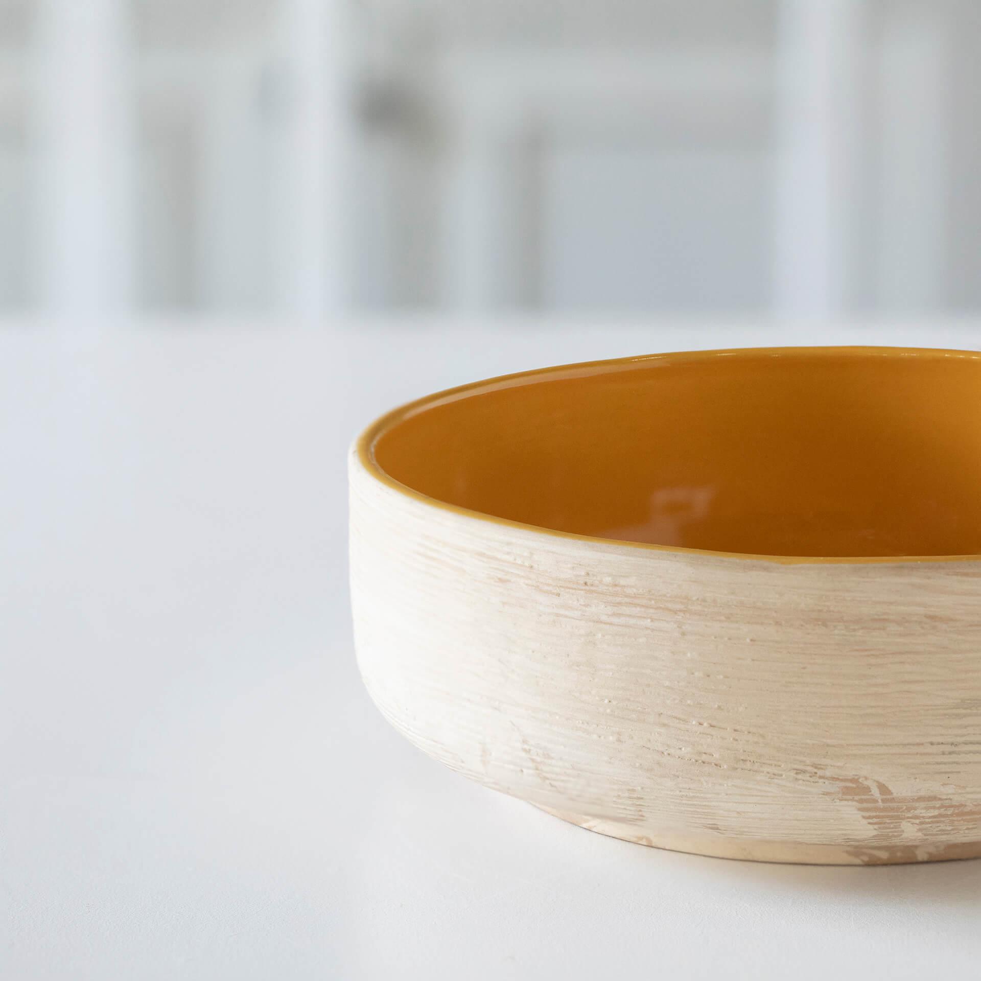 Amber Love Ceramic Salad Bowl