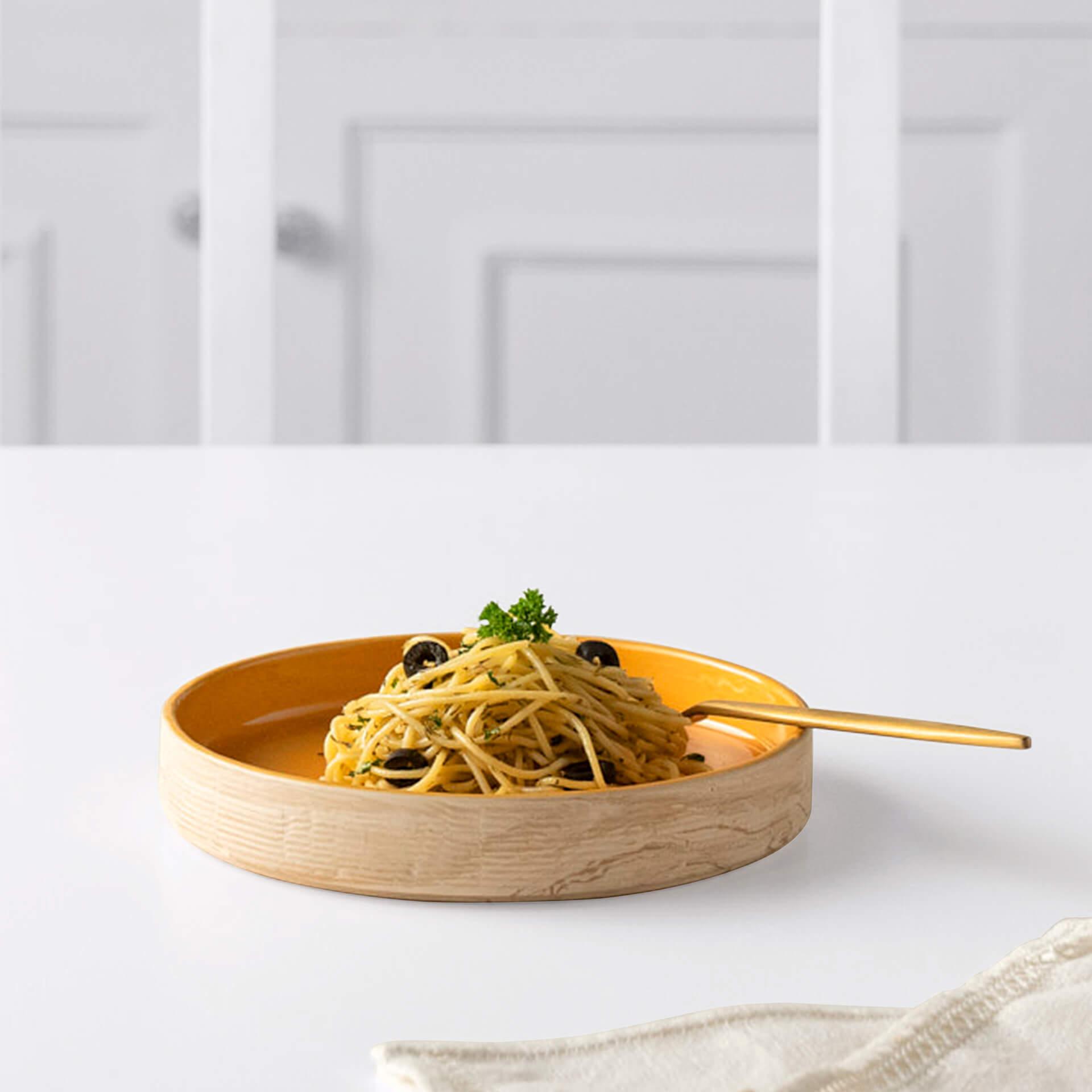 Amber Love Ceramic Pasta Bowl