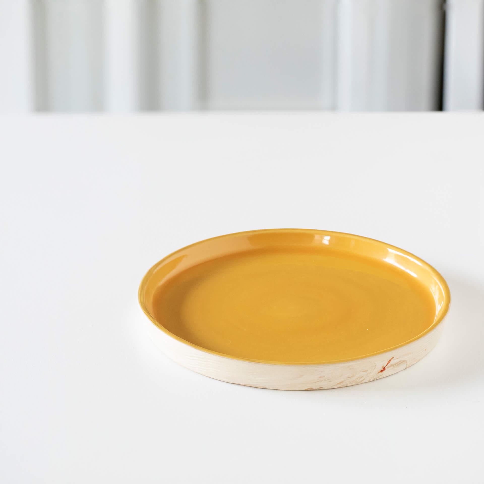 Amber Love Ceramic Dinner Plate