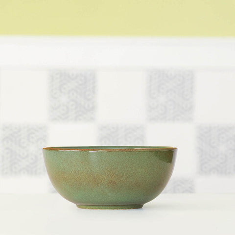 Rustic Sage Ceramic Serving Bowl (Small) - ellementry
