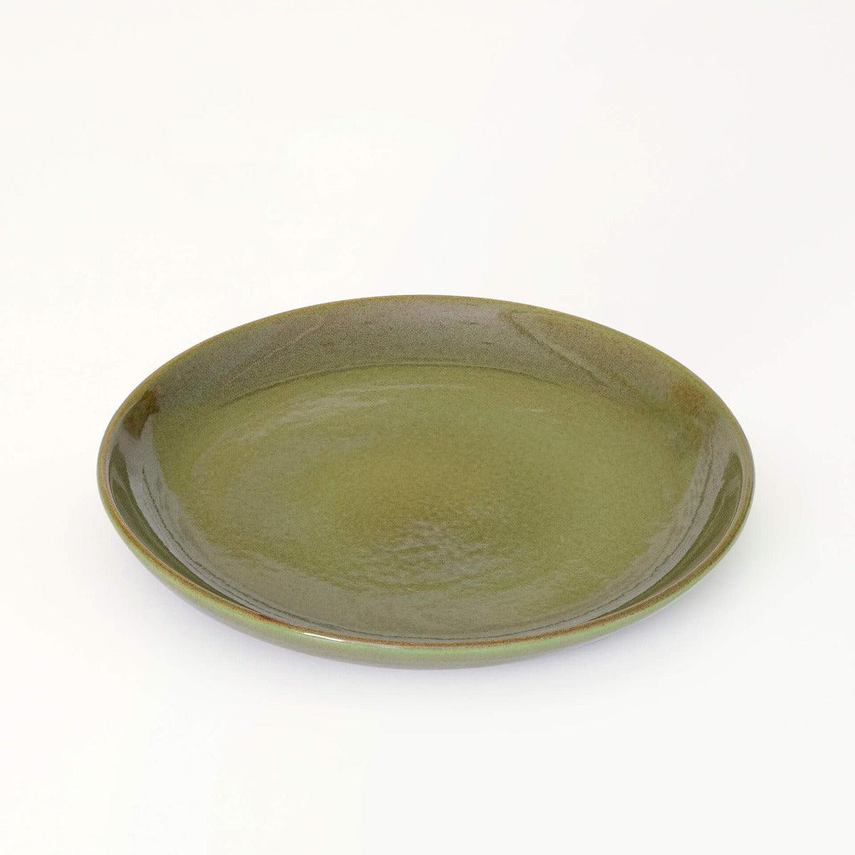 Rustic Sage Ceramic Dinner Plate