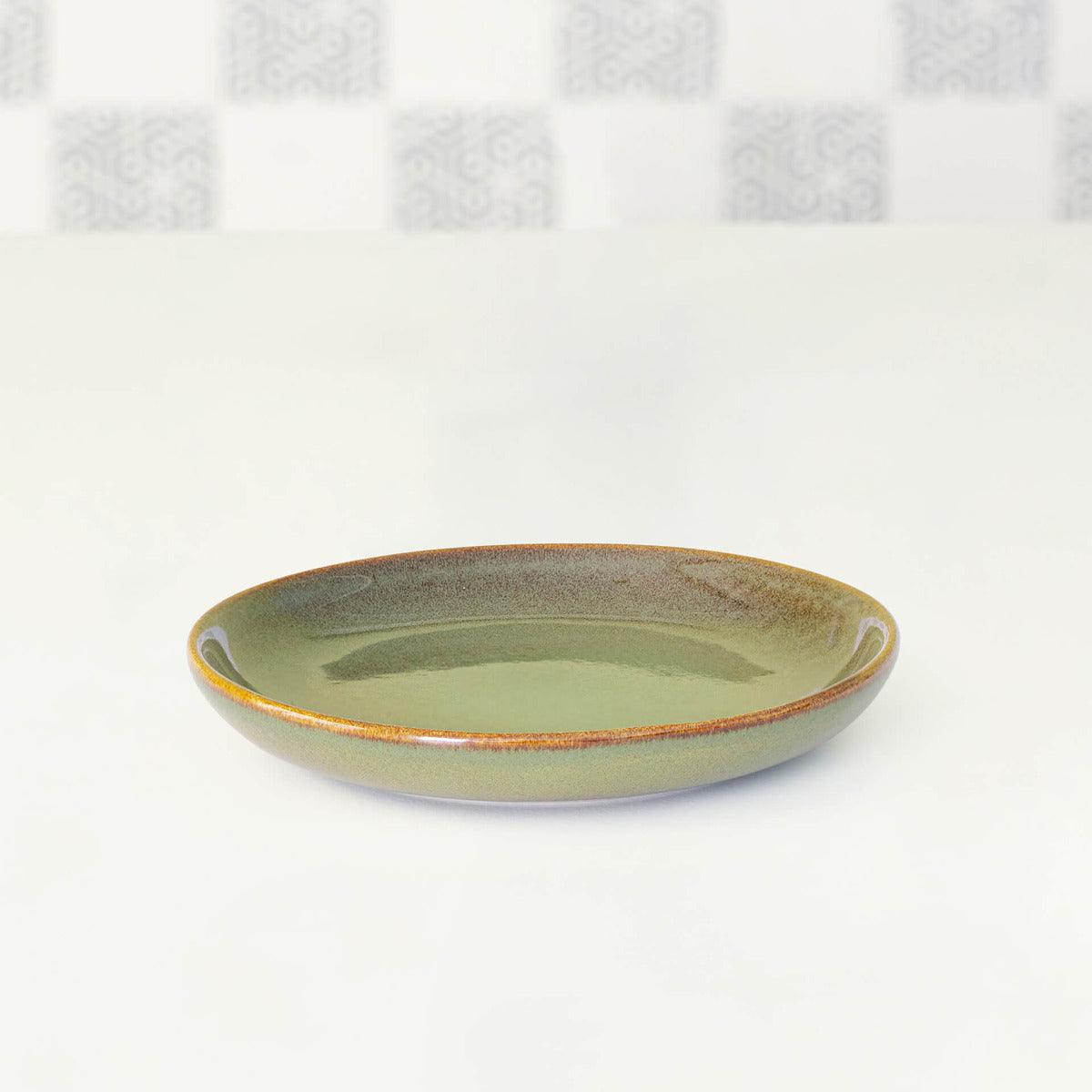 Rustic Sage Ceramic Side Plate