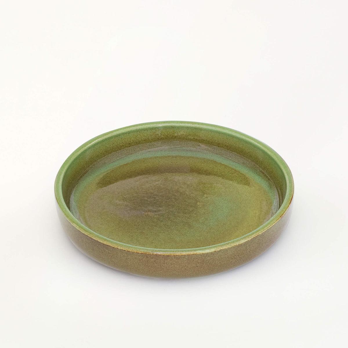 Rustic Sage Ceramic Pasta Bowl