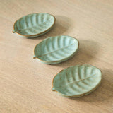 Folia ceramic tea bag rest - set of 3 - ellementry