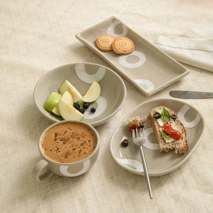 Geo Ceramic Breakfast Set - ellementry
