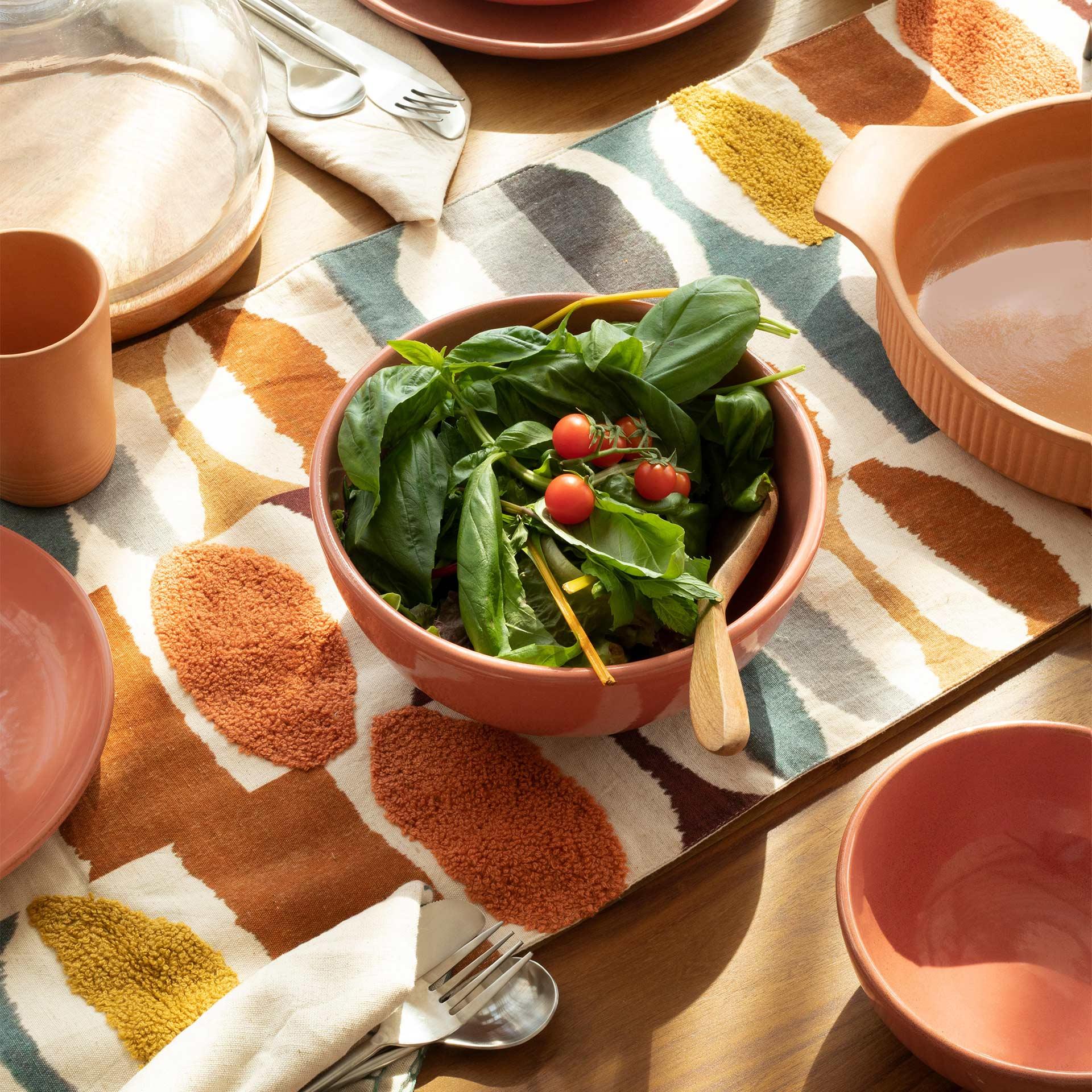 Rustic Reef Ceramic Serving Bowl