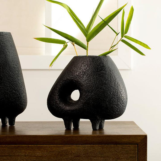 Midnight Terracotta Vase (Short) - ellementry