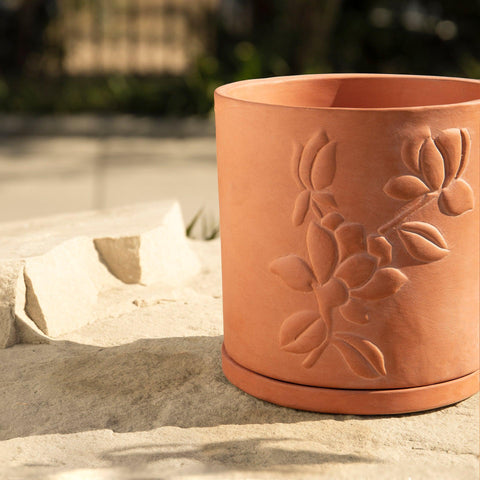 Teravak Embossed Planter (Tall) - ellementry