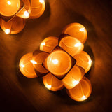 Trigun Terracotta Diya Set of 22 - ellementry