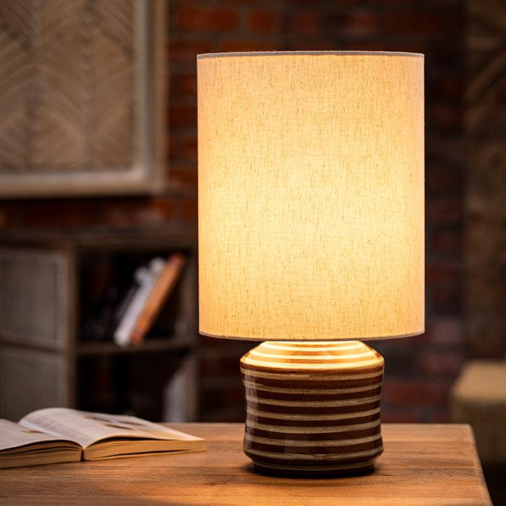 Shades of Grey Terracotta Table Lamp (Short) - ellementry