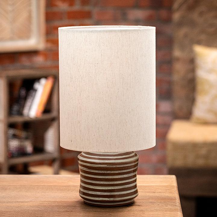 Shades of Grey Terracotta Table Lamp (Short)