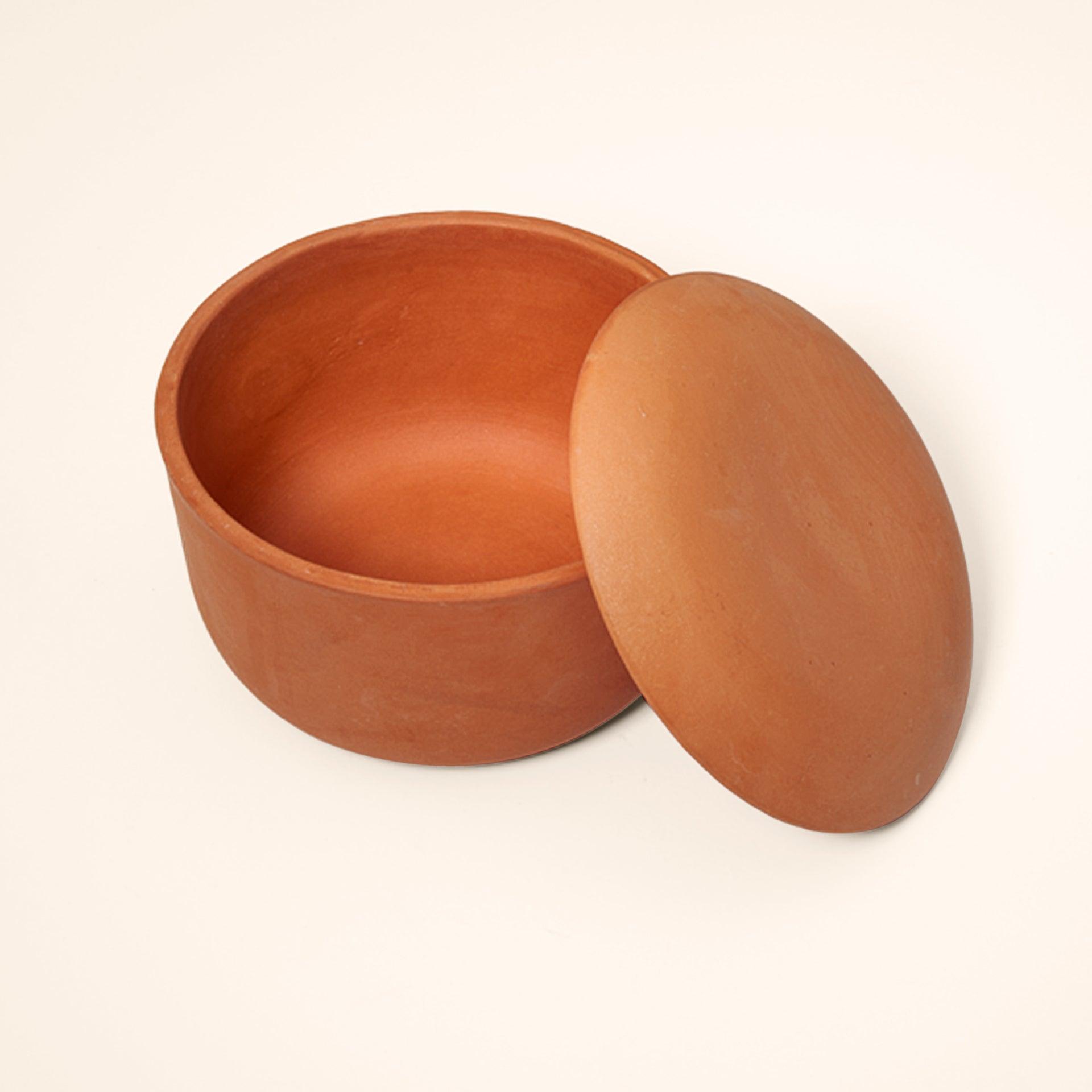 Round Natural Terracotta Curd Setter
