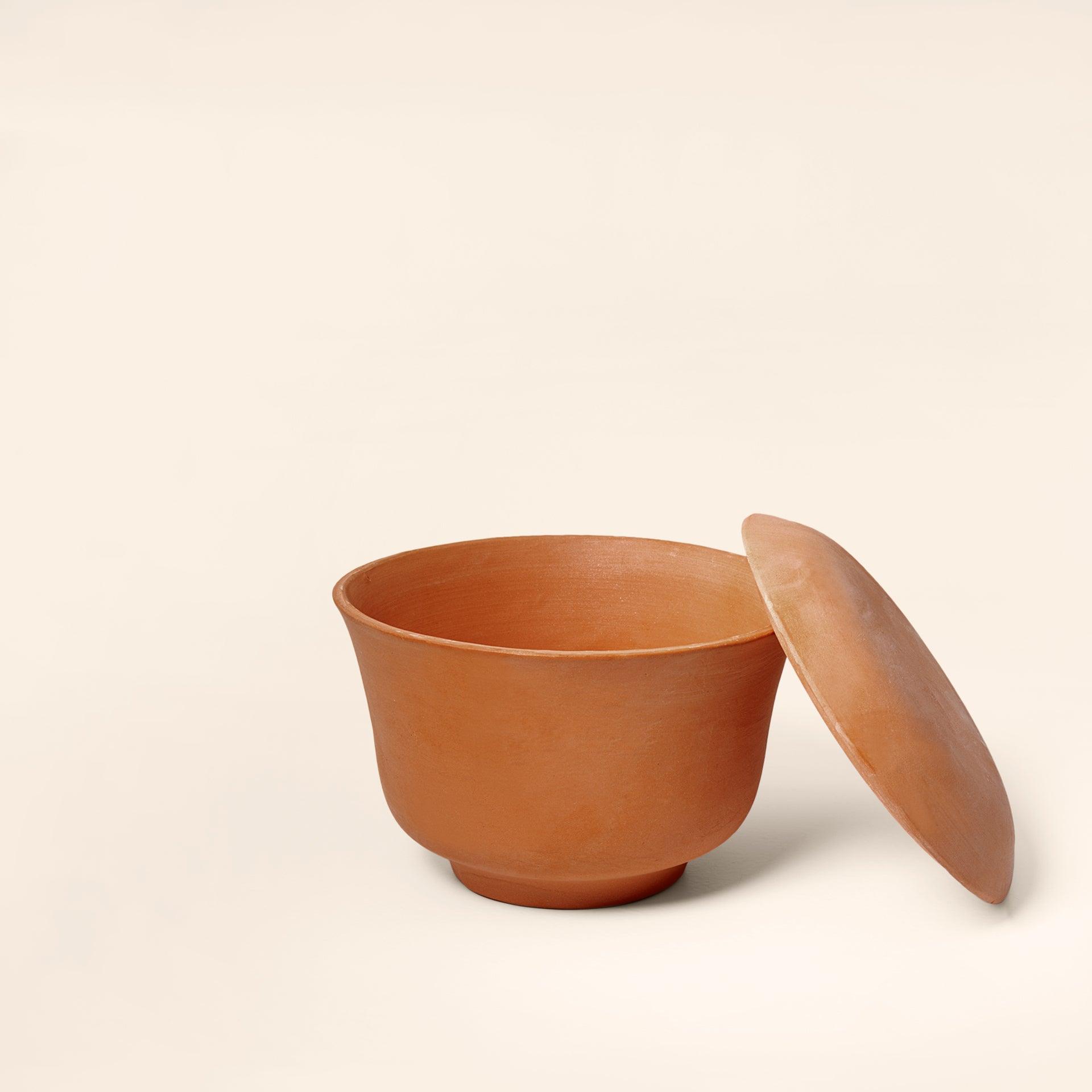 natural terracotta curd setter