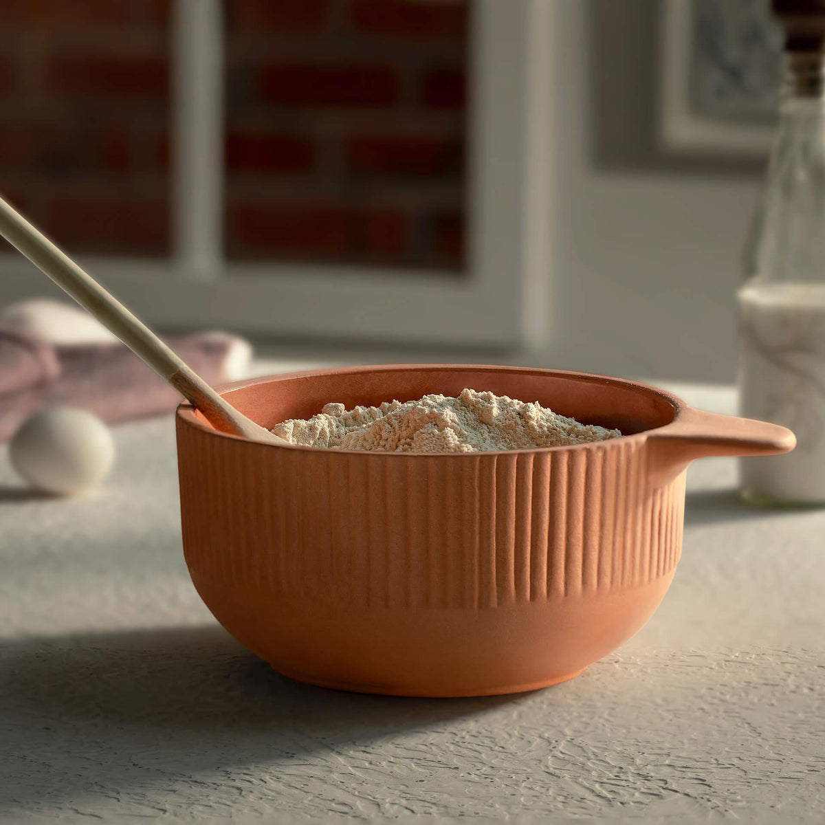 Sienna Terracotta Mixing Bowl (Large) - ellementry