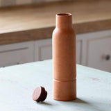 terracotta bottle with wooden lid - ellementry