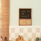 Brown Mango Wood Notice Board With Cutlery Pin Board - ellementry