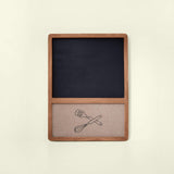 Brown Mango Wood Notice Board With Cutlery Pin Board - ellementry