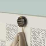 Lines Black Wooden Wall Hook - ellementry