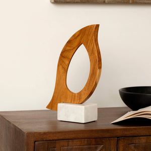 Dove Teak Wood Accent (Large)