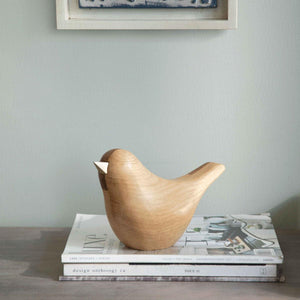 Dovy oak wood decorative bird