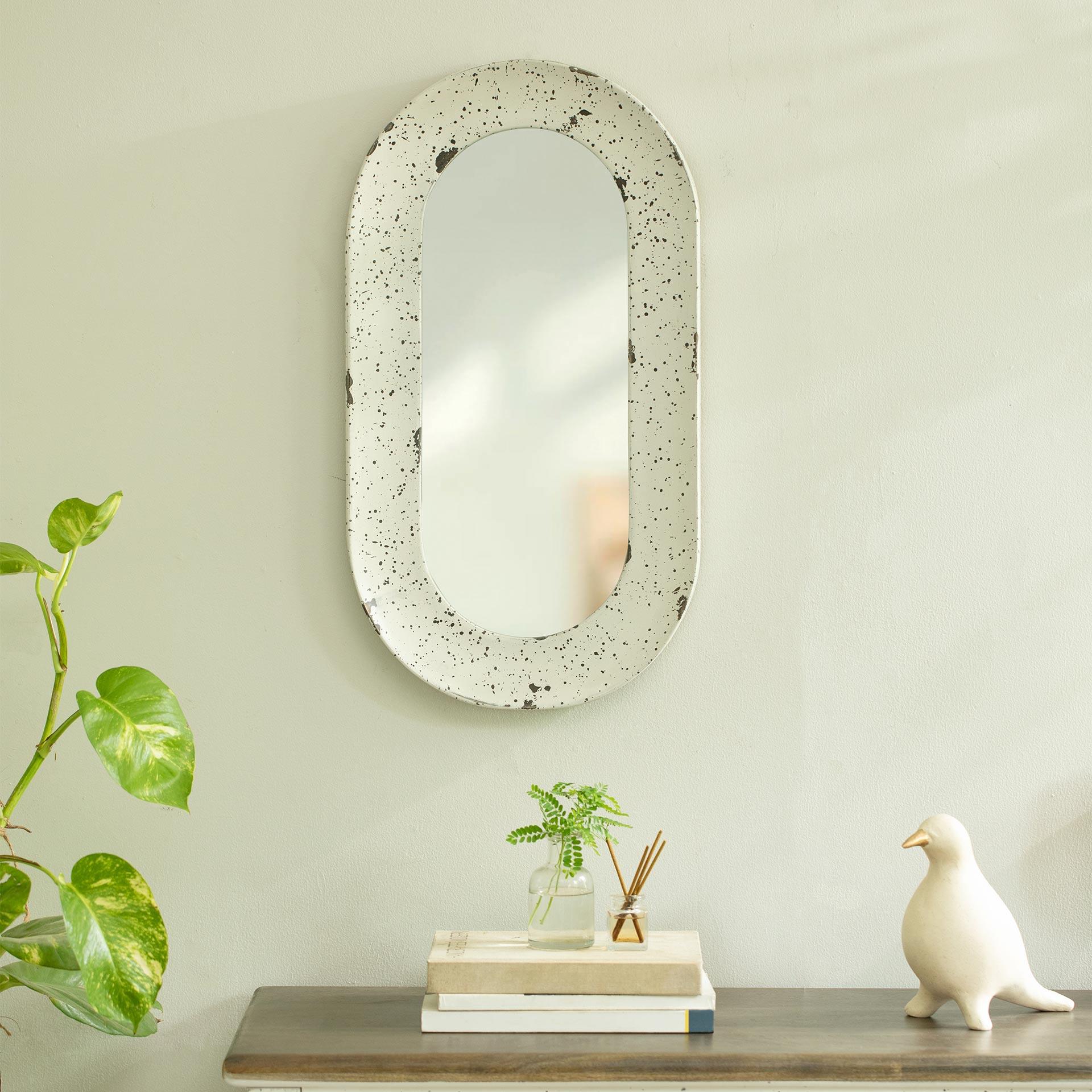 Farmhouse Flair Wall Mirror - Oval