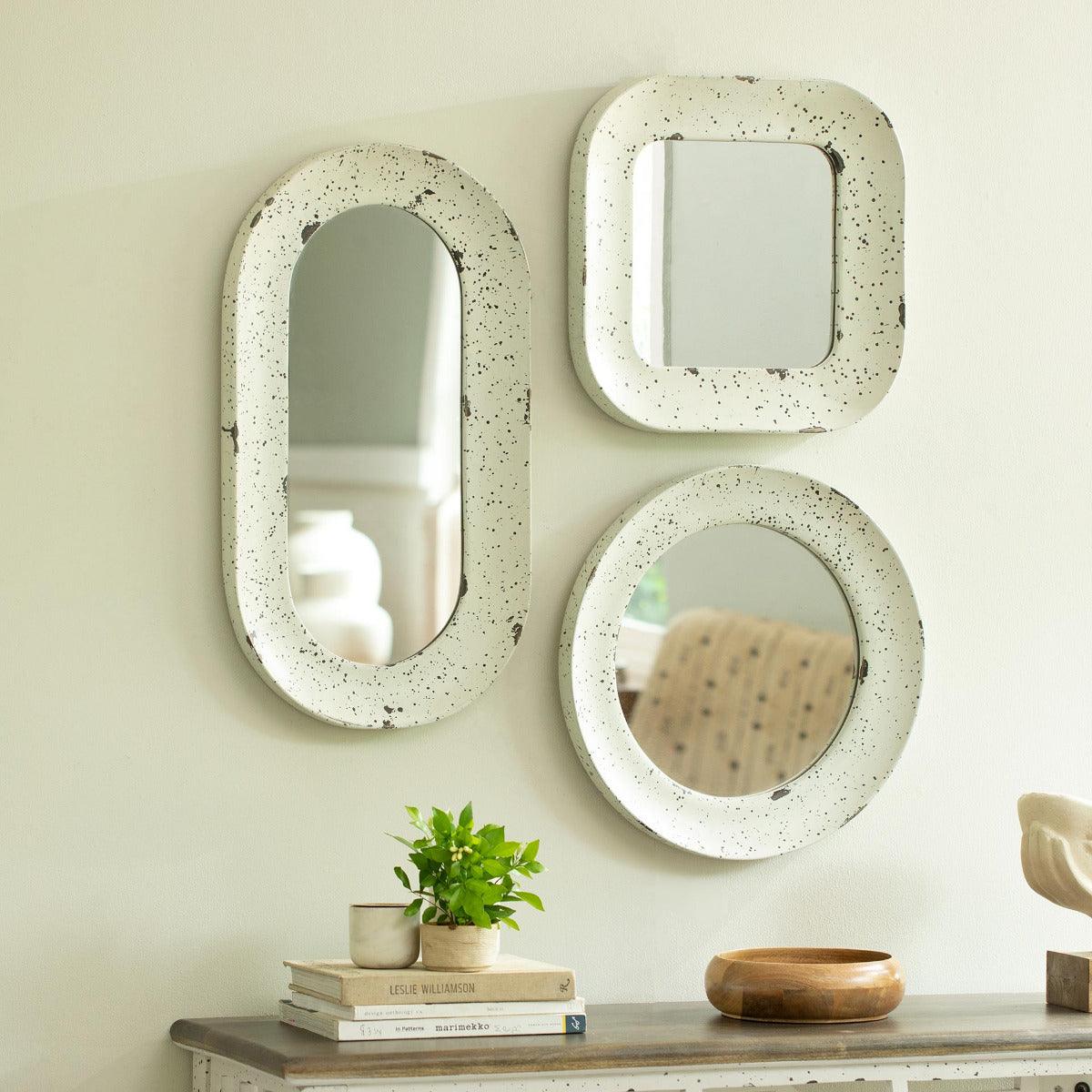 Farmhouse Flair Wall Mirror - Oval