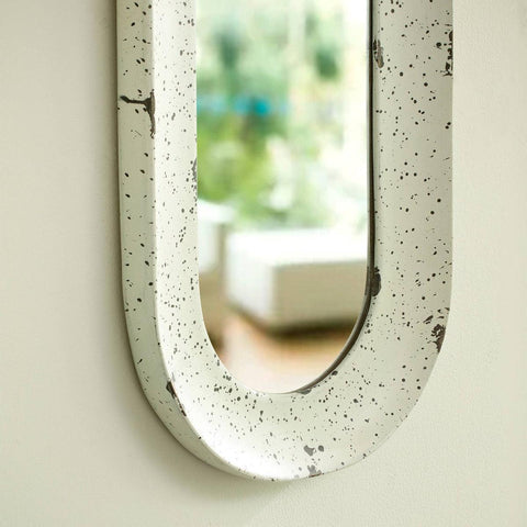 Farmhouse Flair Wall Mirror - Oval - ellementry