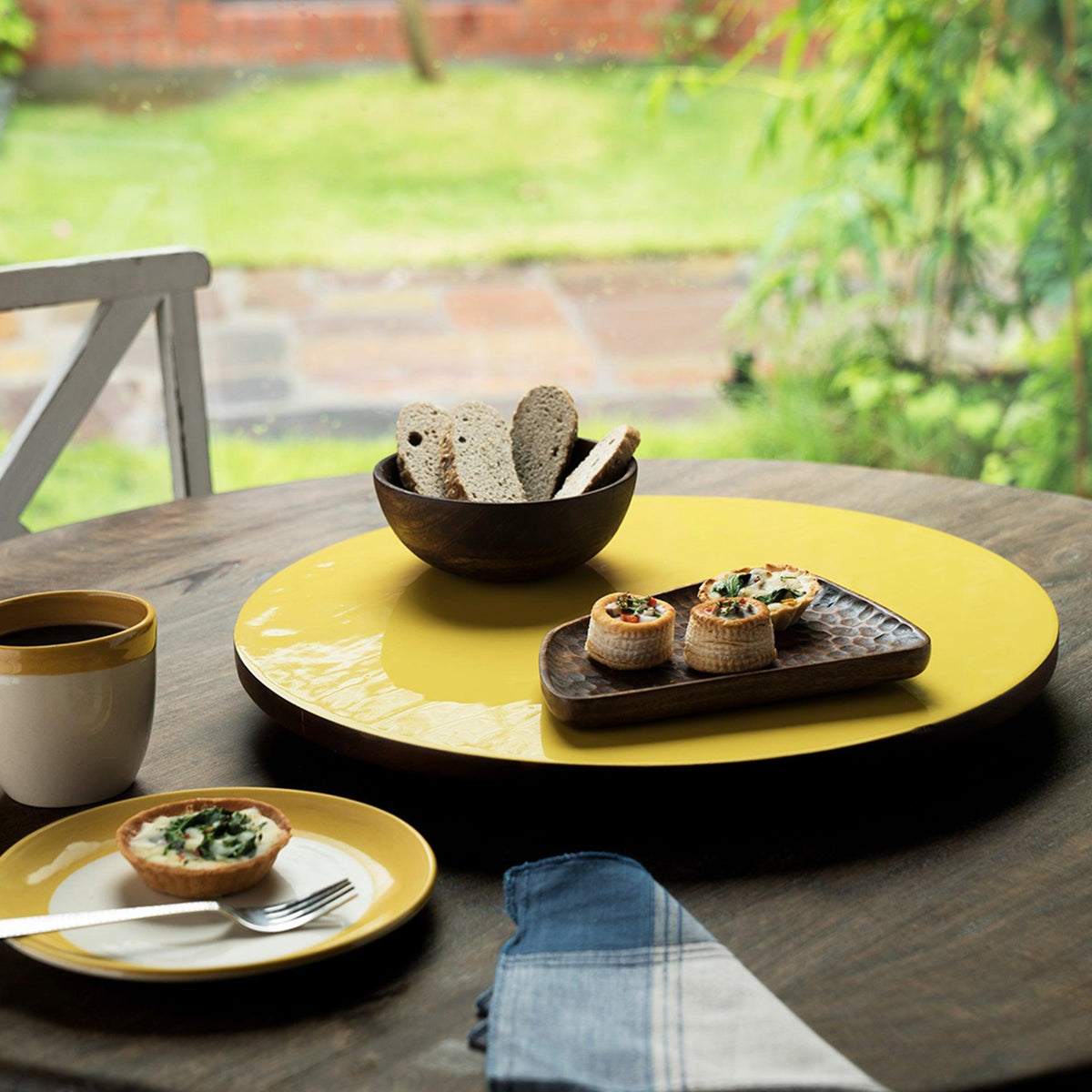 yellow orchard lazy susan - ellementry