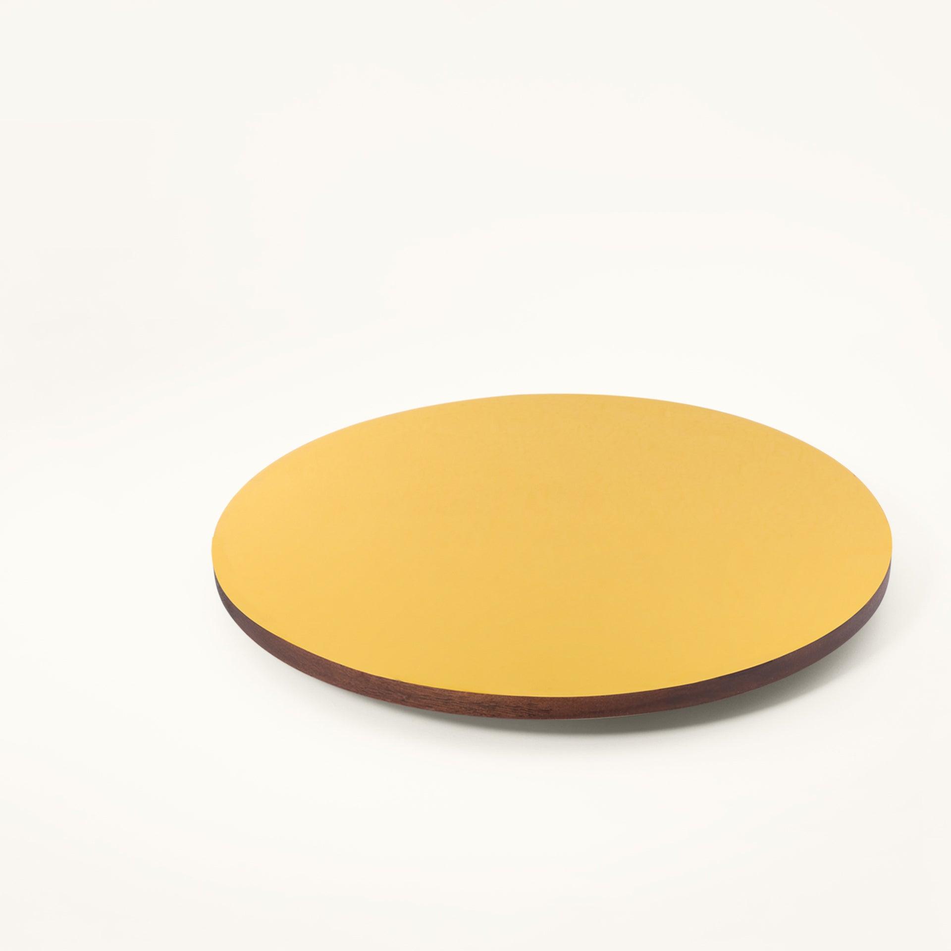 yellow orchard lazy susan