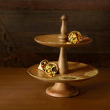 fleur d'or wooden cake stand - ellementry