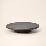 mango wood lazy susan ribbed - ellementry