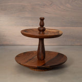 sheesham 2-tier cake stand - ellementry