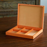 Wood Tea Box Large Orange - ellementry