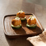 mango wood square platter small - ellementry